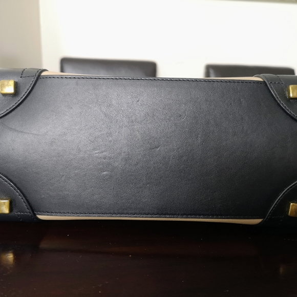 Celine Tricolor Leather and Suede Mini Luggage Tote - Picture 8 of 10